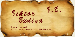 Viktor Budiša vizit kartica